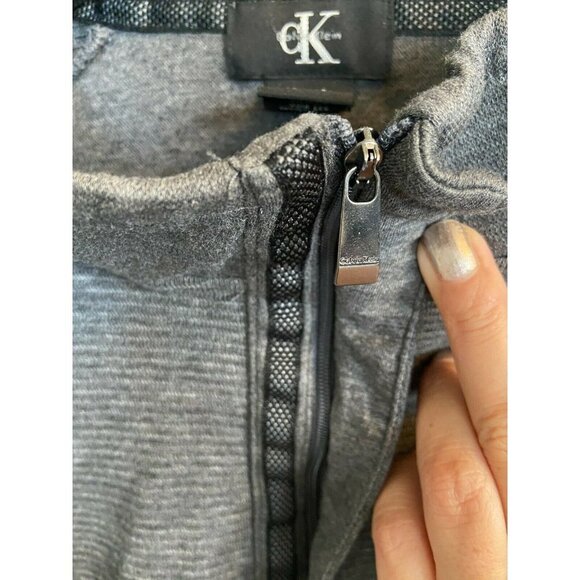 Calvin Klein Quarter-Zip Sweatshirt 100% Cotton Size XL - Picture 7 of 10